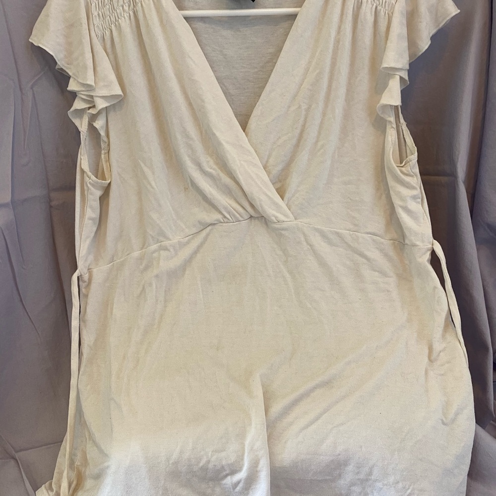 V neck babydoll top